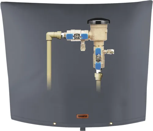 Vista 44 de Cubierta aislante de tubería para prevención de reflujo (5°F) – Bolsa aislada para válvula de aspersor de riego – Cubierta de bomba de pozo de agua