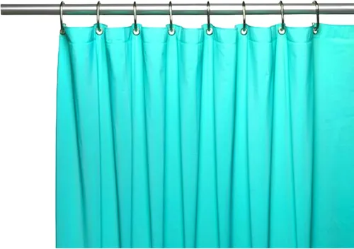 Vista 10 de Dependable Industries inc. Essentials Cortina de ducha magnetizada para baño con ojales de metal impermeable (beige)