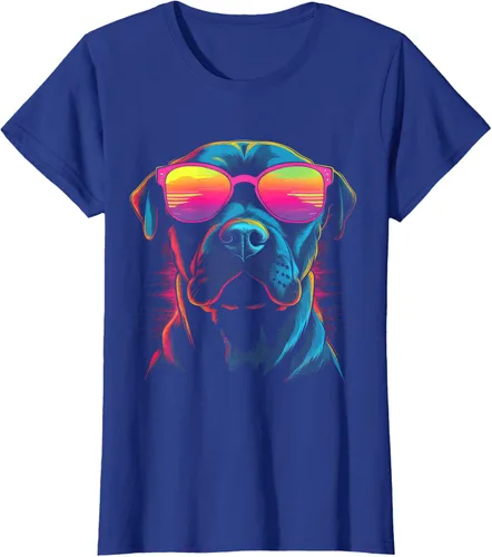 Vista 44 de Pit Bull Mom Dog Lover Colorido Artistic Pitbull Owner - Camiseta para mujer, Negro