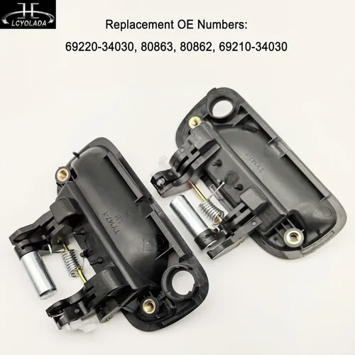 Vista 4 de 2 manijas exteriores de la puerta delantera izquierda para conductor y pasajero derecho para Toyota Tundra 2000-2003, para camioneta Tundra