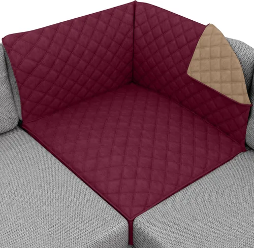 Vista 27 de Sofa Shield - Funda para sofá Loveseat con correa patentada, protector de cojín, funda reversible diseñada en EE. UU. resistente a manchas