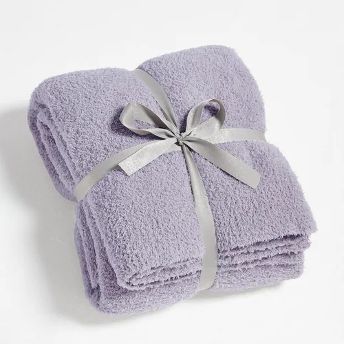 Vista 10 de CYMULA Manta de Punto Súper Suave Tamaño Throw Beige - Ligera Afelpada Esponjosa Mullida Cálida Acogedora Mantas y Throws para Sofá Cama Uso