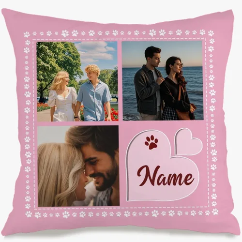 Vista 14 de Personalized One Picture Pillow Cover with Custom Text Allowing You to Create a Memorable Cushion Design That fits Your Sofa or Bedroom While