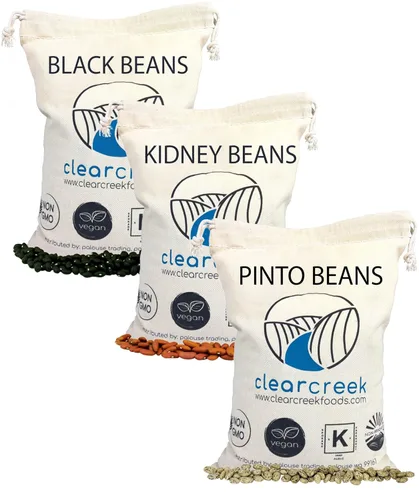 Vista 20 de CLEAR CREEK Frijoles Negros Cultivados en el Estado de Washington 1 libra Proyecto Verificado Sin OGM Vegano Kosher Sin Irradiar
