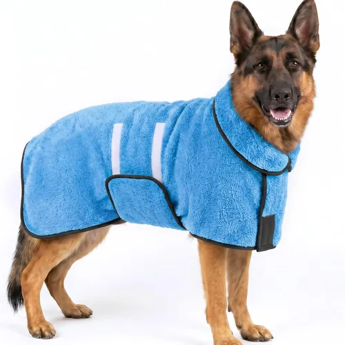 Vista 40 de Bienbee Albornoz para perro, súper absorbente para perros pequeños a Negro