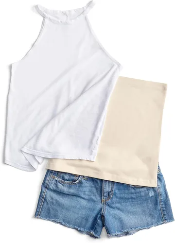 Vista 8 de Bandas para el vientre: disponibles en 8 tamaños y 7 colores. Extensor de camisa de maternidad y posparto, 3 paquetes para todas las etapas