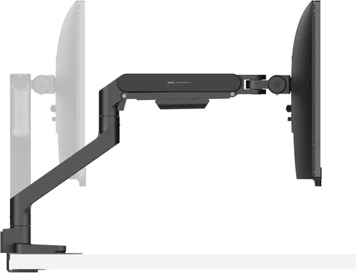 Vista 14 de BenQ BSH01 Ergo Brazo de Monitor - Soporte de Monitor con Resorte de Gas para Pantallas de hasta 45'' y 44 libras, Instalación Rápida, Sin Descenso