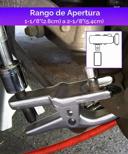 Vista 2 de RACOONA Separador de rótula, herramienta separadora de rótula, accesorios de automóvil, herramienta universal de extracción de rótulas ajustable