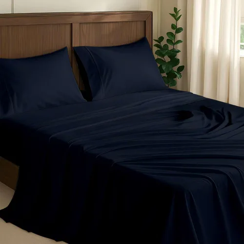 Vista 51 de NON Sticky cotton Juego de sábanas cortas de algodón egipcio de alta calidad para caravana, 4 piezas, bolsillo profundo de 12 pulgadas, suave, fácil