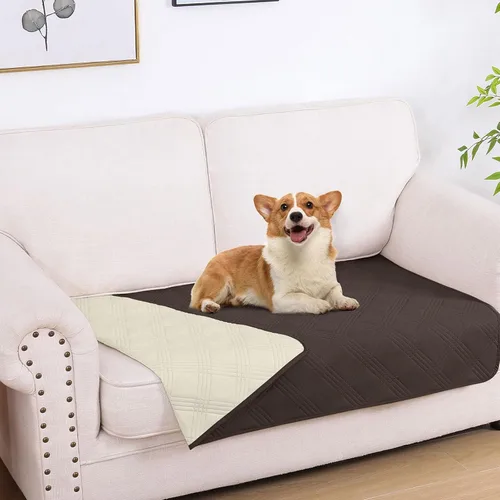 Vista 106 de hyha - Manta impermeable para cama de perro, mantas suaves para mascotas, funda impermeable para sofá para perros, fundas reversibles lavables