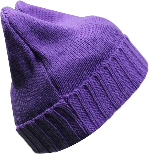 Vista 2 de Gorro de invierno para mujer, diseño de cuerno de diablo, con orejas de gato, diseño de ganchillo, gorro de esquí