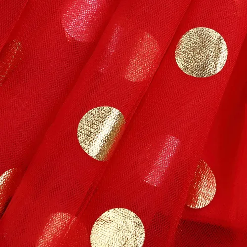 Vista 7 de GRNSHTS My First Christmas Clothes Baby Girls My 1st Christmas Romper Top+Dot Tutu Skirt+Calentadores de Piernas+Diadema Conjunto de 4 piezas