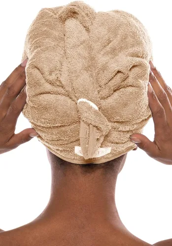 Vista 2 de Mujer viscosa de bambú – toalla de pelo toalla de secado de pelo Wrap por texere, Unitamaño