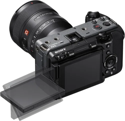 Vista 6 de Sony Alpha FX3 ILME-FX3A Cámara de línea de cine de fotograma completo, negro