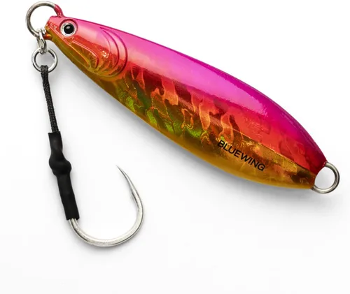 Vista 16 de BLUEWING Señuelos de pesca para agua salada de paso lento, plantillas verticales de 2.82 oz-35.27 oz cebo de hundimiento de peces con gancho de Big