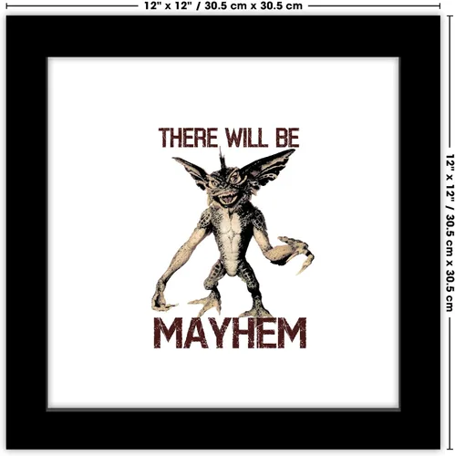 Vista 6 de Trends International Gallery Pops Gremlins - There Will Be Mayhem - Arte de pared, versión enmarcada negra, 12 x 12 pulgadas