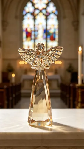 Vista 9 de Champagne Crystal Guardian Angel Christian Gifts for Women