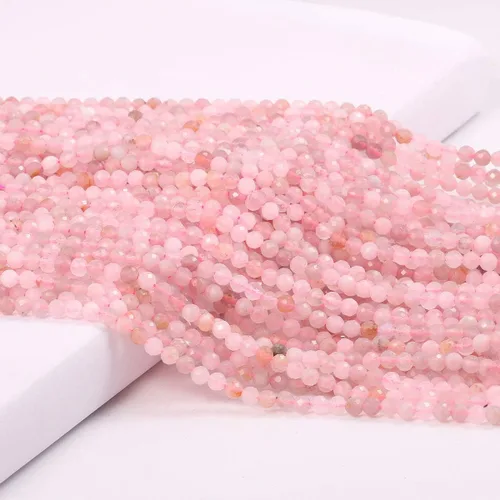 Vista 7 de Cuentas de amatista facetadas naturales, piedras naturales, cuentas sueltas para hacer joyas, pulseras y collares