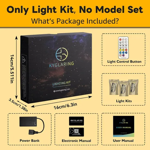 Vista 2 de Kyglaring Kit de luz LED compatible con bloques de construcción Lego 21330, sonido original mejorado de película y control remoto, accesorios
