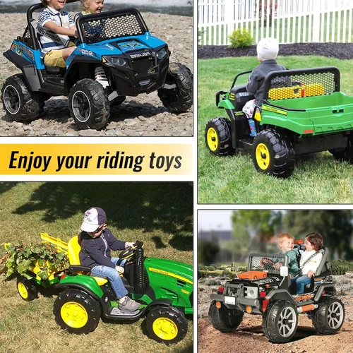 Vista 7 de Azocek para Adaptador de Rueda Eléctrica Compatible con Batería Dewalt de 20V con Arnés de Cable Conector Compatible con Coche Infantil Peg-Perego