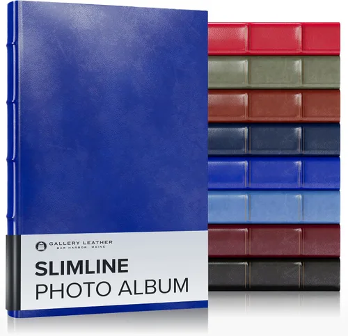 Vista 16 de Gallery Leather Álbum de fotos de 4 x 6 pulgadas, álbum de fotos con 3 anillas, 60 páginas para 120 fotos, rellenable, puede adaptarse a fotos de 4