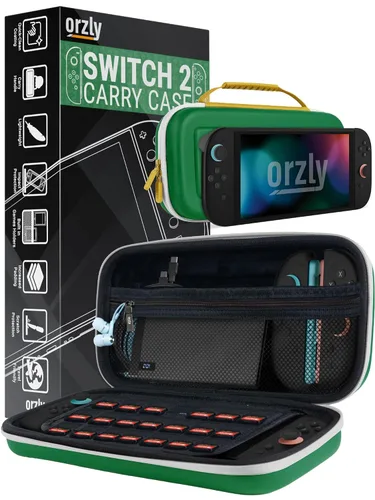 Vista 32 de Orzly Carry Case for Nintendo Switch Lite - Portable Travel Carry Case with storage for Switch Lite Games & Accessories [Solid Black]