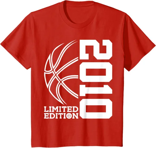 Vista 57 de Camiseta de baloncesto de 13 cumpleaños edición limitada 2010, Negro