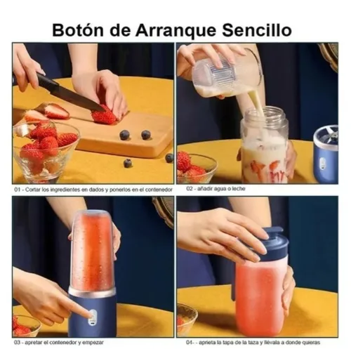 Vista 2 de MINI LICUADORA JUICE PORTATIL RECARGABLE