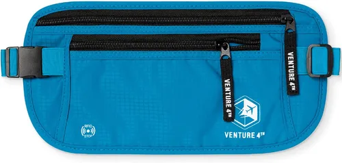 Vista 11 de VENTURE 4TH Cinturón de dinero de viaje, RFID bloqueo pasaporte titular - gris Gris ceniza