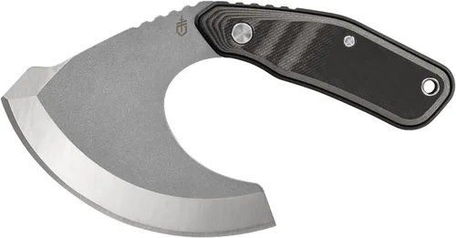 Vista 10 de Gerber Gear Downwind Ulu - Cuchillo Ulu con funda para equipo de caza, color negro