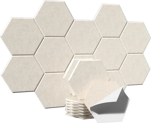 Vista 14 de Paneles acústicos, Magrowill, paquete de 12 paneles de pared insonorizados, paneles acústicos de alta densidad absorbentes de sonido