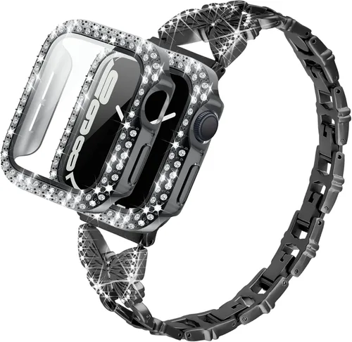 Vista 12 de YGTIECS Compatible con correas de Apple Watch para mujeres de 1.654 pulgadas (1.654 pulgadas), 1.614 pulgadas, 1.575 pulgadas, 1.496 pulgadas, 1.496