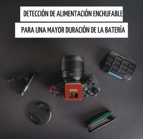 Vista 7 de RØDE Wireless GO (Gen 3) - Micrófono inalámbrico compacto - Audio impecable, grabación de punto flotante de 32 bits, control automático de nivel