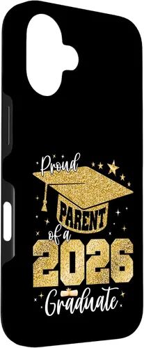 Vista 3 de Proud Parent of a Class of 2026 Graduate Senior Graduation Case for iPhone 16
