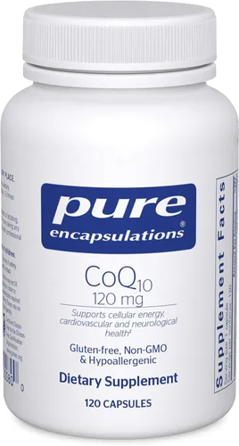 Vista 8 de Pure Encapsulations CoQ10 120 mg - Suplemento de coenzima Q10 para la salud cardíaca, energía, antioxidantes, salud cerebral y de la memoria - Salud