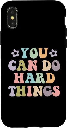 Vista 5 de Inspirational Women's Graphics - You Can Do Hard Things Case for iPhone 16