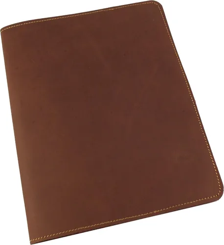 Vista 5 de Rustic Ridge - Cuaderno de composición de cuero recargable, funda de cuaderno de composición, funda de cuero para cuaderno, se adapta a Moleskine XL