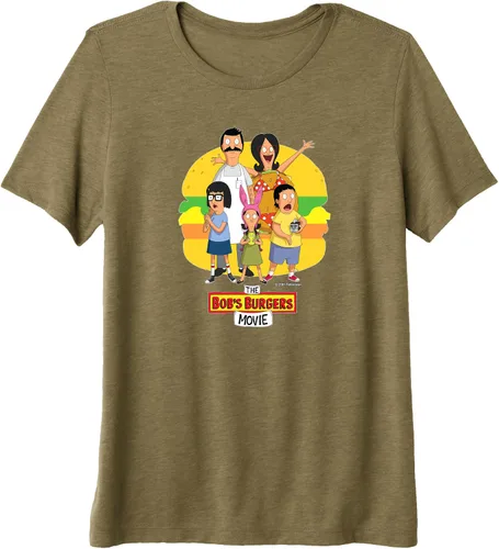 Vista 6 de The Bob's Burgers Movie Logo - Camiseta premium, Negro, S