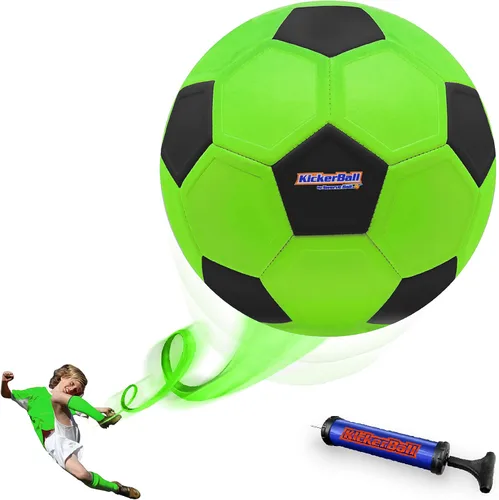 Vista 10 de Kickerball – Pelota de fútbol curva y con efecto – Patea como los profesionales, gran regalo para niños y niñas – Perfecto para partido o juego al