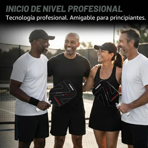 Vista 8 de Pickleball Paddles USAPA Approved Raw Carbon Fiber Face Max Control & Effortless Power 16MM Core Anti-Shock Intermediates to Pros