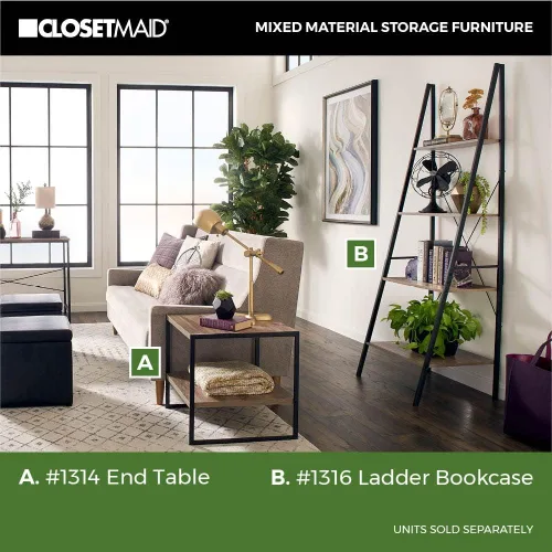 Vista 6 de ClosetMaid mesa auxiliar Gris