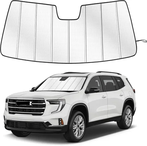 Vista 23 de Parasol para parabrisas para Honda CR-V 2017-2022, diseño plegable de acordeón de ajuste personalizado, accesorios de automóvil, protector de visera