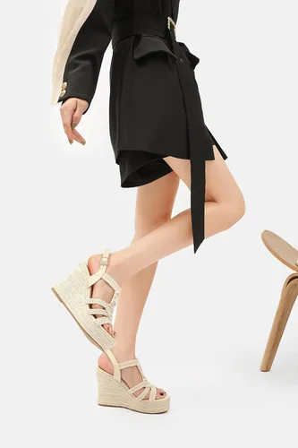 Vista 2 de Alpargata Sandalias de cuña para mujer Plataformas y Cuñas