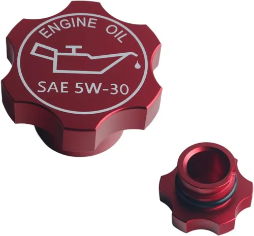 Vista 6 de DEWHEL Tapa de llenado de aceite de motor de aluminio compatible con GM 1992-2018 Número de referencia FC208 FC242 FC219 FC243 FC252 80987 MO-99