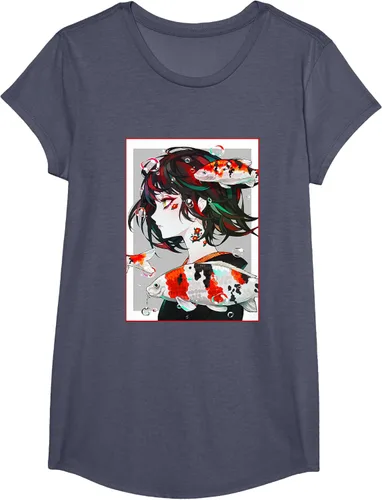 Vista 18 de Camiseta de anime anime japonés estético Otaku Negro
