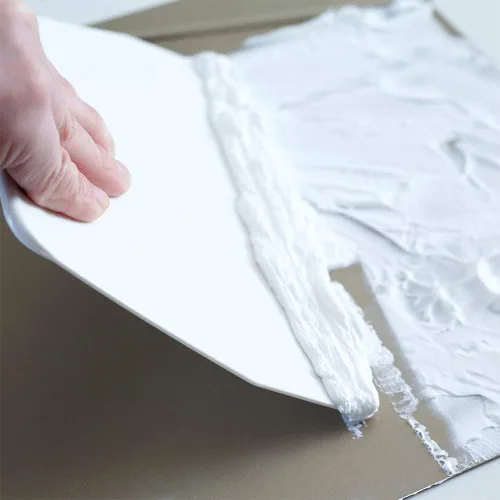 Vista 5 de Luckycivia - Raspador trapezoidal de plástico de 3 piezas, herramienta de cocina multifunción para masa de pizza, pasteles, pasteles (blanco)