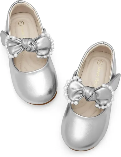 Vista 2 de DREAM PAIRS Zapatos de vestir Mary Jane para niña, planos para fiesta, escuela, boda (bebéniña pequeña)