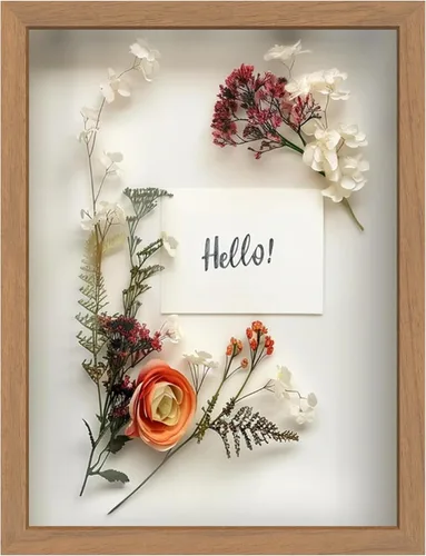 Vista 83 de FrameWorks Marco de Caja de Sombra de Madera Negra de 8" x 8" – Vitrina con Parte Trasera de Fieltro Suave, Caja de Memoria con Vidrio Templado