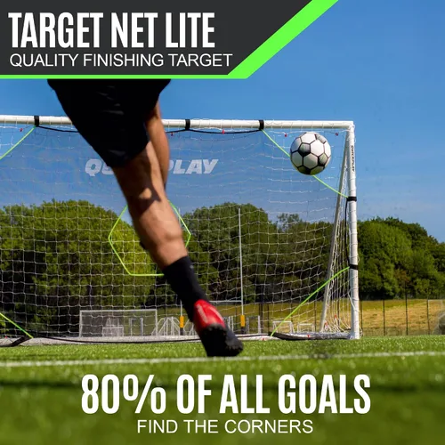 Vista 3 de QUICKPLAY Target Net Lite con 5 zonas de objetivo Practica disparos y precisión de pases Marco de portería de fútbol no incluido 5 target