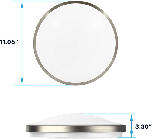 Vista 5 de LUXRITE Lámpara de techo LED con sensor de movimiento, 11 pulgadas, 5CCT seleccionable 2700K 3000K 3500K 4000K 5000K, tiempo de espera de 60s, 16W